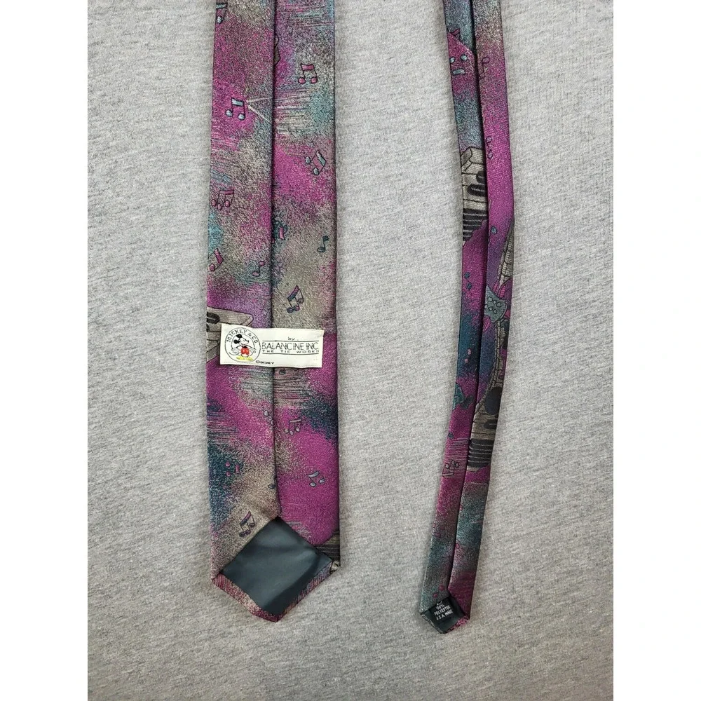 VTG Mickey & Co. Balancine Tie Works Mens Musical Mickey Tie 3.25